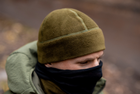 Шапка тактична Eva Military зимова флісова розмір S колір хакі - зображення 4