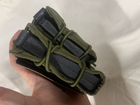 Тактовний військовий одинарний підсумок під АК пістолет сумка 2в1 хакі - зображення 8