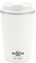Термокружка MBM HOME 380 мл Белая (KP-28 S WHITE)