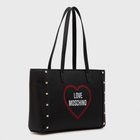 Damska shopperka Love Moschino Borsa Saffiano Pu Nero JC4368PP0EKG Black (8054400639225) - obraz 2