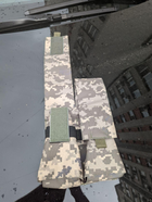 Тактический подсумок РПК, подсумок под 4 рожка с molle Пиксель серый - изображение 2