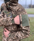 Куртка тактическая мужская c мебраной военная с капюшоном бушлат софтшел SoftShell L - изображение 6