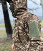Куртка тактична чоловіча з мебраною військова з капюшоном бушлат софтшел SoftShell 3XL - зображення 3