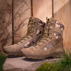 Берцы ботинки тактическая обувь облегченные высокие натуральная гидрофобная кожа усиленная пятка и носок 44 - изображение 4
