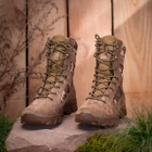 Берцы ботинки тактическая обувь облегченные высокие натуральная гидрофобная кожа усиленная пятка и носок 38 - изображение 6