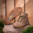 Берцы ботинки тактическая обувь облегченные натуральная гидрофобная кожа усиленная пятка и носок 40 - изображение 5