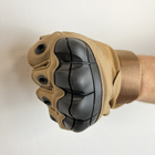Тактичні перчатки без пальців Gloves HF 1 койот M - зображення 8