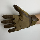 Тактичні перчатки з пальцями Gloves FF 3 койот розмір L - зображення 2