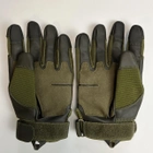 Тактические перчатки с пальцами Gloves FF 4 олива размер M - изображение 12