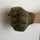 Тактичні перчатки з пальцями Gloves FF 3 койот розмір L - зображення 15