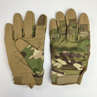 Тактичні перчатки з пальцями Gloves FF 5 мультикам М - зображення 15