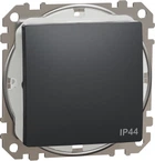1-клавишный переключатель IP44 Schneider Electric Sedna Design Черный (SDD214106)