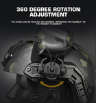 Навушники активні тактичні Active Helmet Headset Black - изображение 8