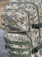 Военный тактический рюкзак 40 литров мужской водоотталкивающий Пиксель - изображение 4