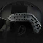 Рельсовое крепление для шлема FAST - Рельсы на каску шлем фаст для наушников, ночника, экшн-камеры Clefers Tac Черные - изображение 6