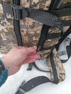Военный рюкзак на 60 литров 55*35 см с системой MOLLE тактический рюкзак цвет пиксель - изображение 4