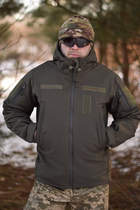 Тактическая куртка Softshell армейская военная флисовая куртка цвет олива/хаки софтшел размер 52 для ВСУ - изображение 1