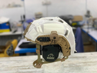 Кавер на каску ФАСТ размер XL шлем маскировочный чехол военный армейский кавер на каску Fast ВСУ цвет белый - изображение 4