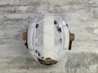 Кавер на каску ФАСТ размер S шлем маскировочный чехол военный армейский чехол на каску Fast тактический белый - изображение 3