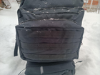 Військовий рюкзак на 60 літрів 55*35 см із системою MOLLE тактичний армійський рюкзак колір чорний для ЗСУ - зображення 3