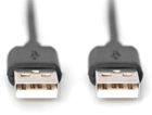 Kabel Digitus USB 2.0 (AM/AM) 1 m Czarny (AK-300100-010-S) - obraz 2