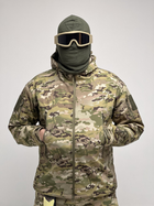 Військова тактична зимова куртка Softshell Зелений Мультикам L - зображення 3