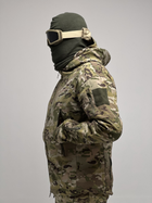 Военная тактическая зимняя куртка Softshell Зеленый Мультикам M - изображение 4