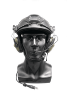 Активні навушники EARMOR M32H for ARC Helmet Rails олива - изображение 3