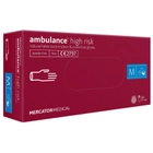 Латексные перчатки Mercator Ambulance High Risk размер M синие (25 пар) - изображение 1