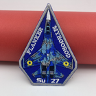 Нашивка Су-27 Flanker Миргород синяя