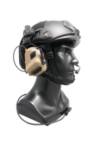 Активні навушники EARMOR M32H for ARC Helmet Rails койот - зображення 1