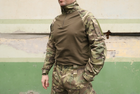 Тактичний військовий одяг. Чоловіча бойова сорочка Убакс (UBACS) з довгим рукавом мультикам розмір 64 (BEZ-2211) - зображення 1