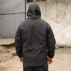 Тактична куртка Softshell. Куртка Софтшелл Haunt-Hanter. Розмір 56 чорний (0016К-1) - зображення 3