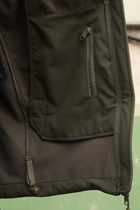 Тактична куртка Softshell. Куртка камуфляжна Софтшелл Haunt-Hanter. Розмір 60 олива (0016К-О) - изображение 13