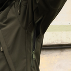 Тактична куртка Softshell. Куртка камуфляжна Софтшелл Haunt-Hanter. Розмір 56 олива (0016К-О) - зображення 9