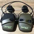 Активні тактичні навушники Honeywell Howard Leight олива з кріпленням - зображення 4
