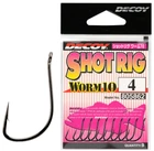 Крючок Decoy Worm10 Shot Rig #04 (9 шт / уп)