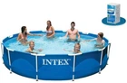 Семейный каркасный бассейн Intex круглый, 366 * 76 см, 6503 л синий (28210)