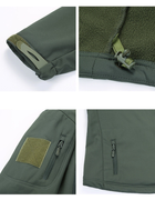 Куртка / ветровка тактическая Softshell olive (олива) софтшелл Размер M - изображение 4