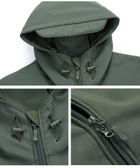 Куртка / ветровка тактическая Softshell olive (олива) софтшелл Размер M - изображение 5