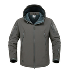 Куртка / ветровка тактическая Softshell grey (серый) софтшелл Размер 5XL - изображение 2