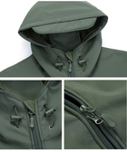 Куртка / вітровка тактична Softshell olive (олива) софтшелл Розмір XL - зображення 5