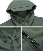 Куртка / вітровка тактична Softshell olive (олива) софтшелл Розмір XL - зображення 5