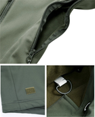 Куртка / ветровка тактическая Softshell olive (олива) софтшелл Размер L - изображение 6