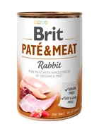 Вологий корм для собак Brit Pate & Meat Dog з м'ясом кролика