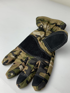 Водонепроникні тактичні зимові рукавички на флісі мультикам розмір М - зображення 3