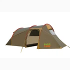 Палатка 3-местная туристическая GreenCamp GC1017 с большим тамбуром, кемпинговая палатка для походов и отдыха, семейная коричневая
