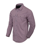Рубашка (Скрытое ношение) Covert Concealed Carry Shirt Helikon-Tex Scarlet Flame Checkered XL Тактическая мужская - изображение 1