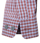 Рубашка (Скрытое ношение) Covert Concealed Carry Shirt Helikon-Tex Scarlet Flame Checkered XS Тактическая мужская - изображение 9
