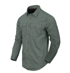 Рубашка (Скрытое ношение) Covert Concealed Carry Shirt Helikon-Tex Savage Green Checkered XXXL Тактическая мужская - изображение 1